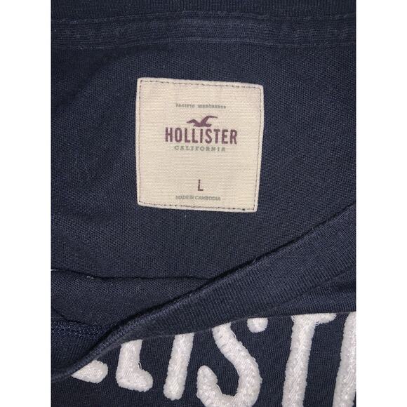 Hollister Vintage Y2k Surfer Tee T-Shirt 2000s Sz Large Women’s Short Sleeve - Picture 4 of 5